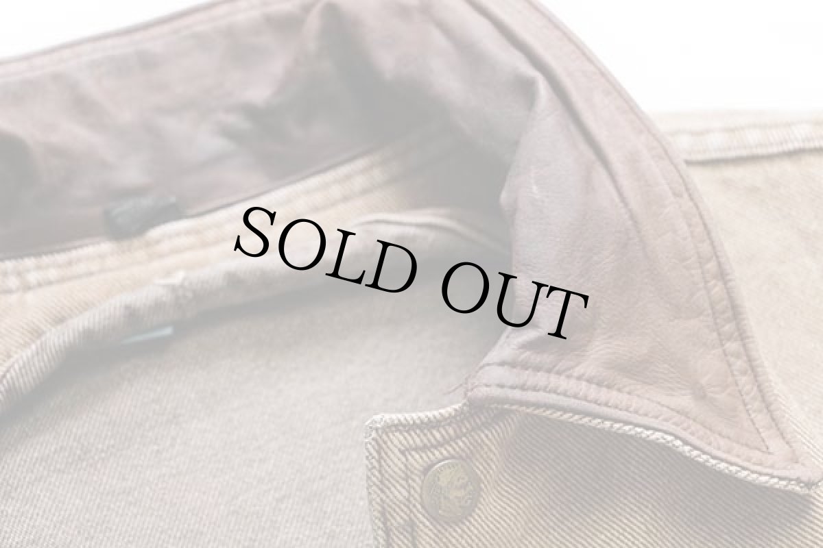 画像5: 90s Woolrichウールリッチ カラーデニム フィールドコート 茶 フェード★ジャケット (5)