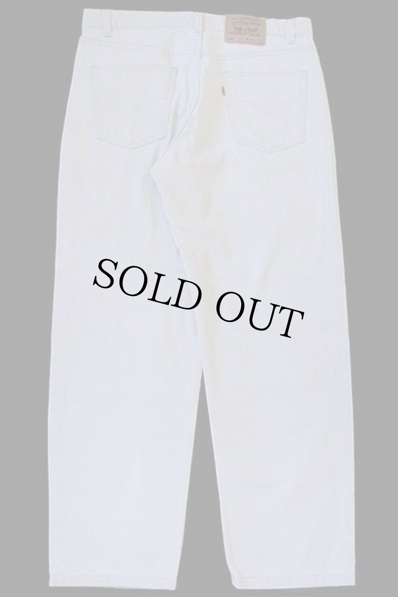 画像3: 90s USA製 Levi'sリーバイス 550 カラーデニムパンツ ベージュ w36 (3)