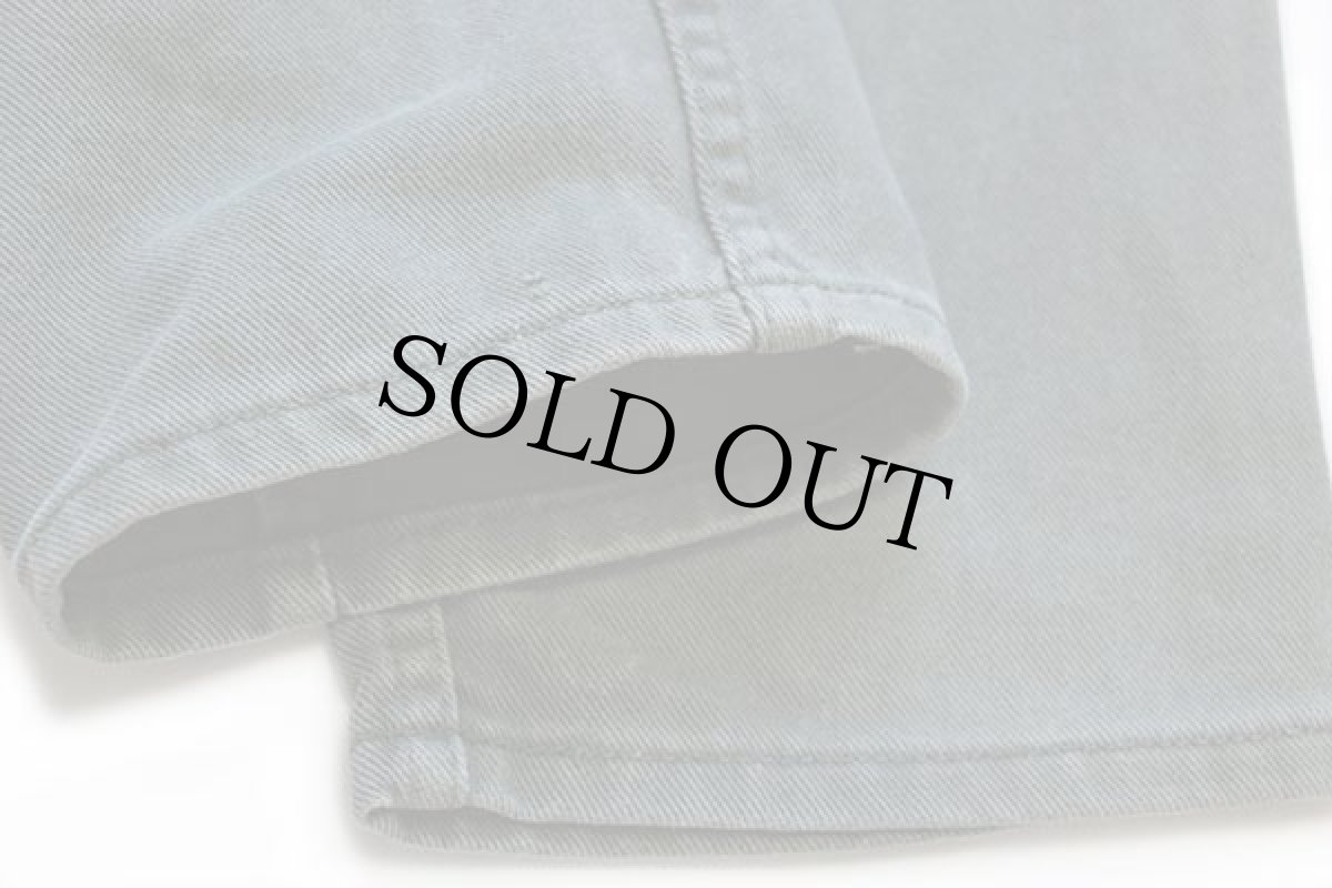 画像8: 90s USA製 Levi'sリーバイス 550 カラーデニムパンツ モスグリーン w30 L28 STUDENT (8)