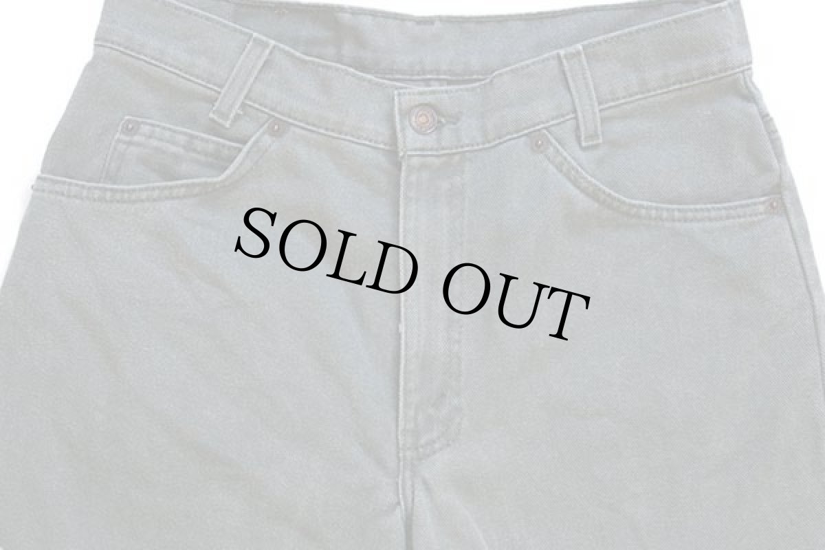 画像4: 90s USA製 Levi'sリーバイス 550 カラーデニムパンツ モスグリーン w30 L28 STUDENT (4)