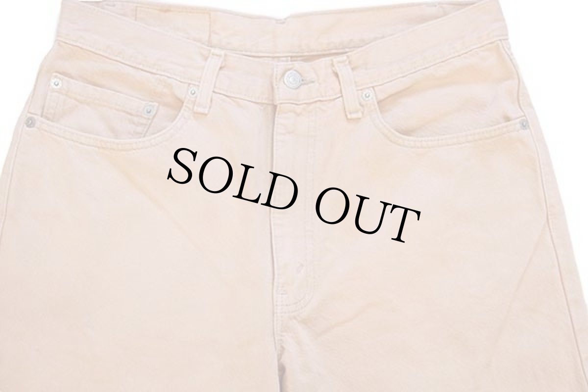 画像4: 00s USA製 Levi'sリーバイス 550 カラーデニムパンツ 後染め サーモンピンク w34 L34 (4)