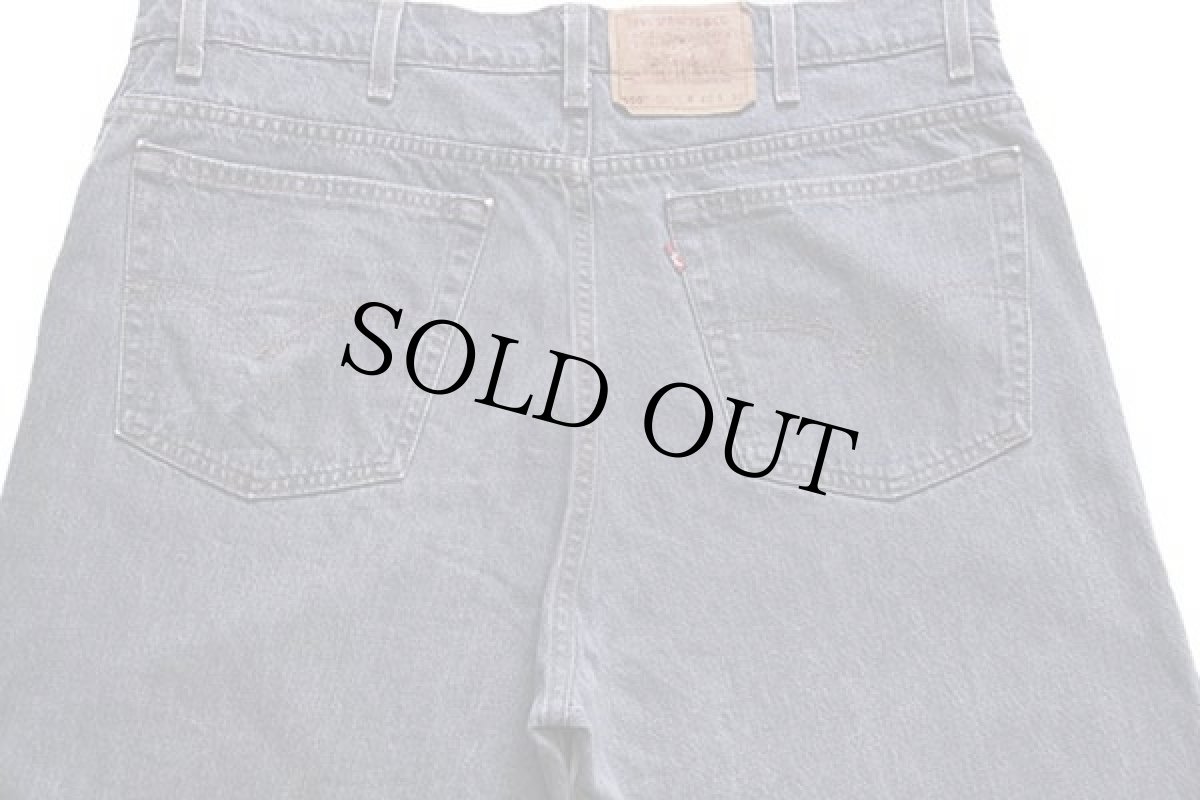 画像5: 90s USA製 Levi'sリーバイス 550 先染め グレー デニムパンツ w40 L30★93 (5)