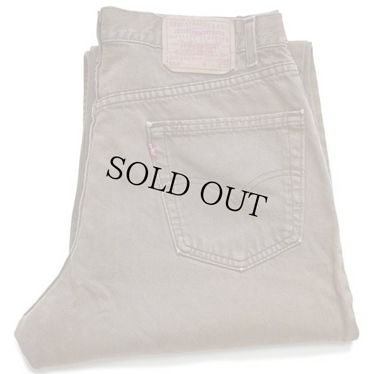 画像1: 00s USA製 Levi'sリーバイス 550 カラーデニムパンツ 後染め 茶 w36 L32 (1)