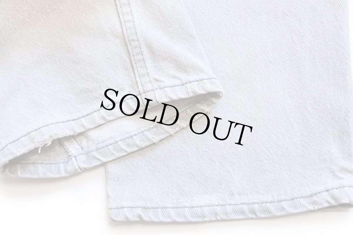 画像9: 90s USA製 Levi'sリーバイス 550 先染め カラーデニムパンツ グリーングレー w33 L34 (9)