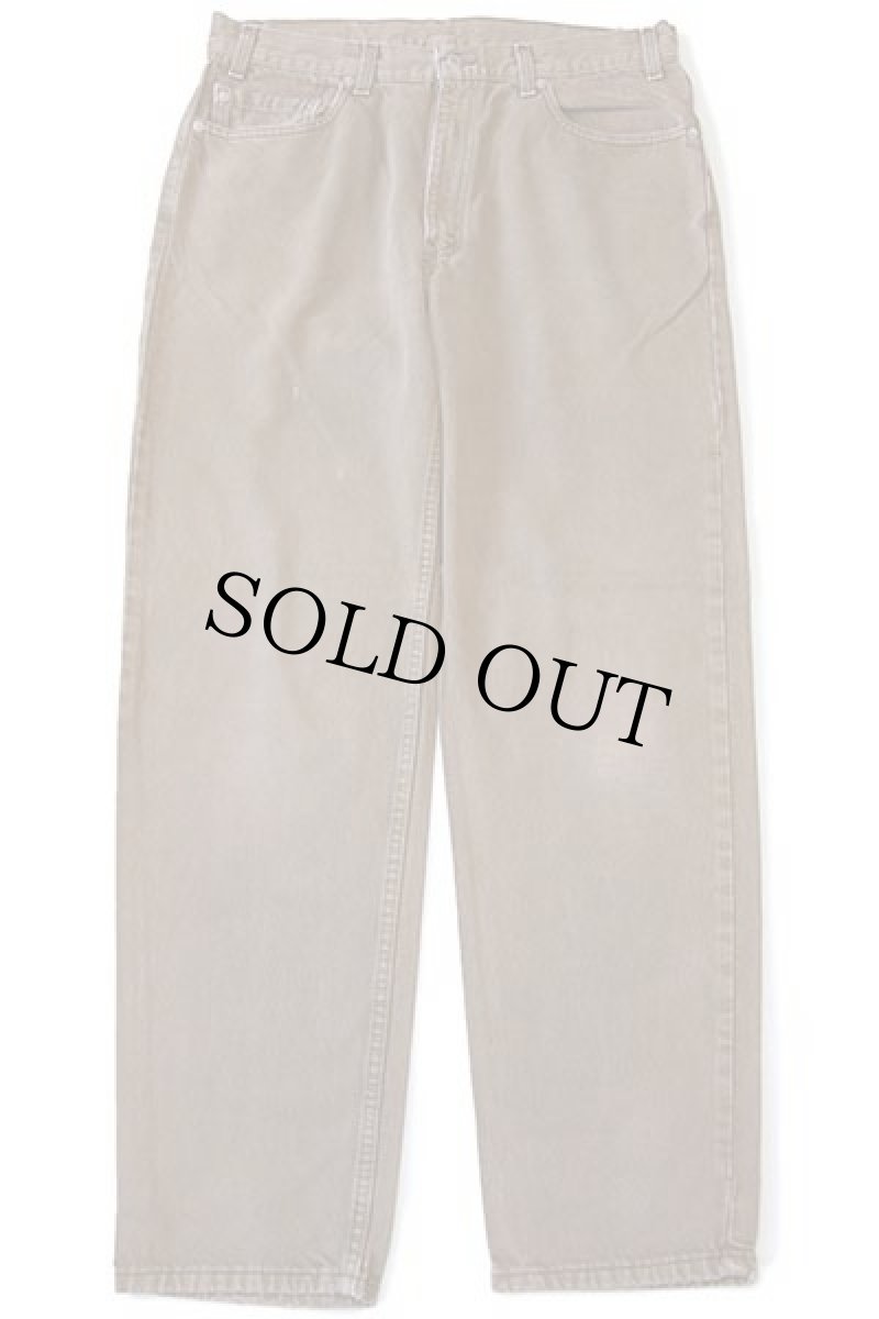 画像2: 00s USA製 Levi'sリーバイス 550 カラーデニムパンツ 後染め 茶 w36 L32 (2)