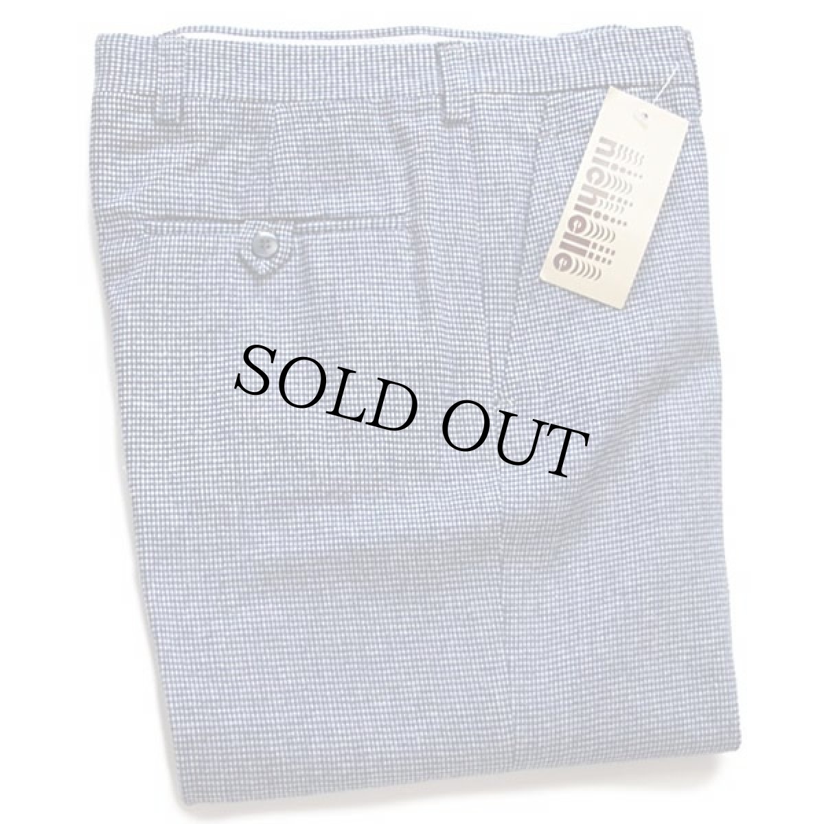 画像1: デッドストック★nichielle スラックス ツイード ウールパンツ 46 (1)