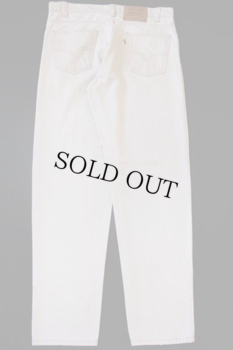 画像3: 90s USA製 Levi'sリーバイス 550 カラーデニムパンツ ベージュ w34 L32 (3)