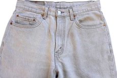 画像4: 90s USA製 Levi'sリーバイス 550 先染め カラーデニムパンツ グリーングレー w33 L34 (4)