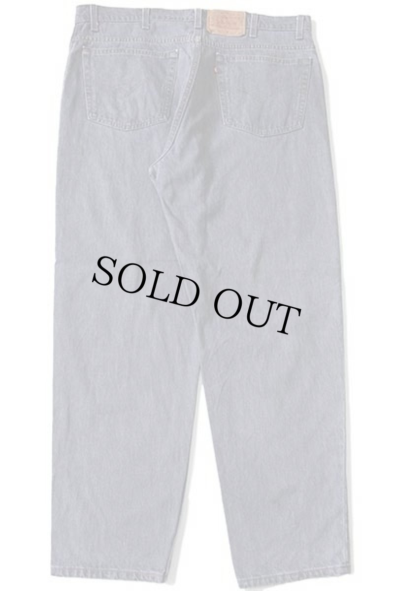 画像3: 90s USA製 Levi'sリーバイス 550 先染め グレー デニムパンツ w40 L30★93 (3)