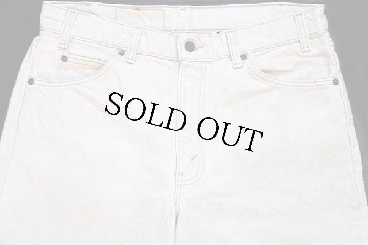 画像4: 90s USA製 Levi'sリーバイス 550 カラーデニムパンツ ベージュ w34 L30 (4)