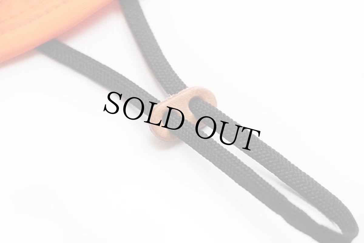 画像7: デッドストック★USA製 米軍 ナイロン サンハット 蛍光オレンジ 7 (7)