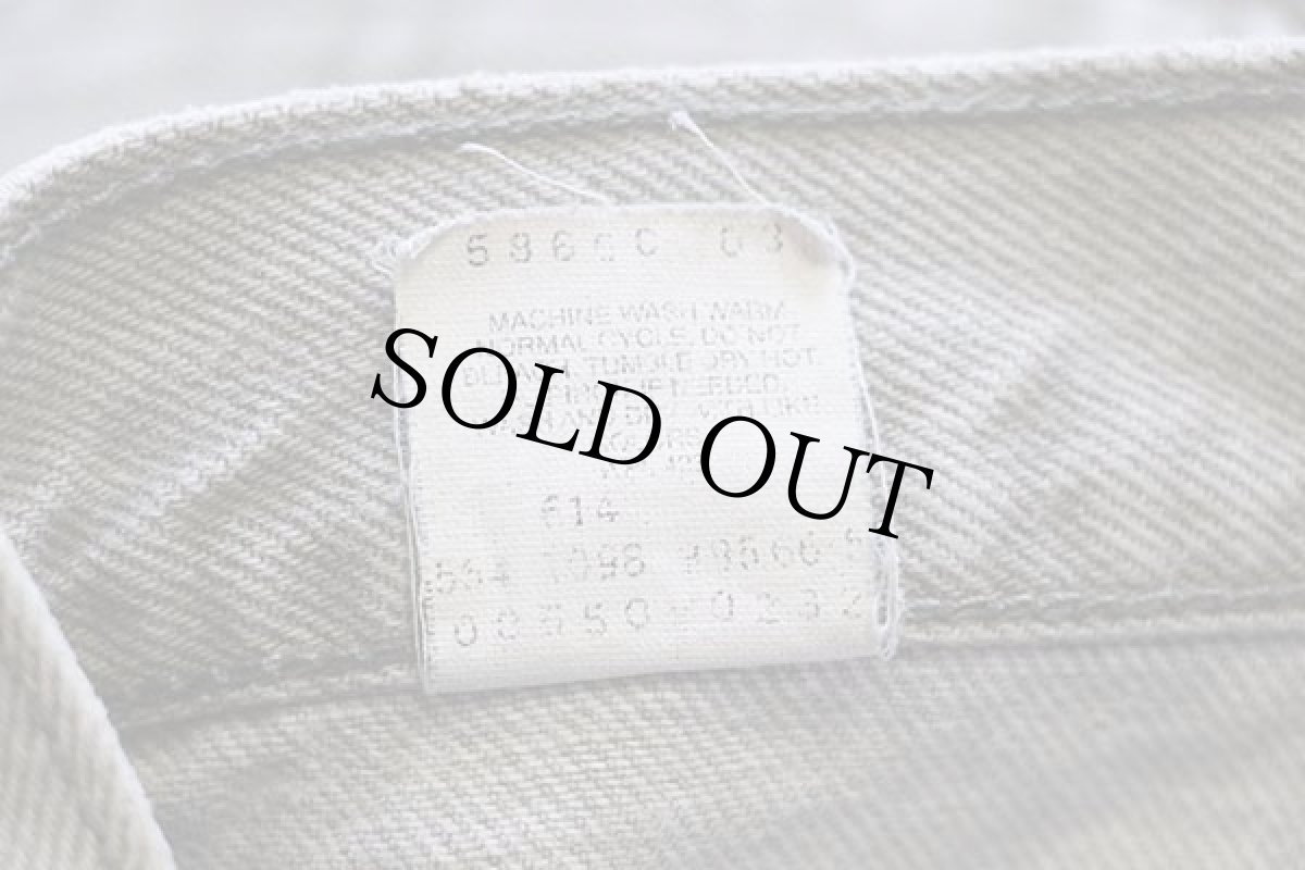 画像7: 90s USA製 Levi'sリーバイス 550 先染め カラーデニムパンツ グリーングレー w34 L32 (7)