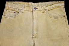 画像4: 90s USA製 Levi'sリーバイス 550 カラーデニムパンツ 後染め 黄 w38 L32 (4)