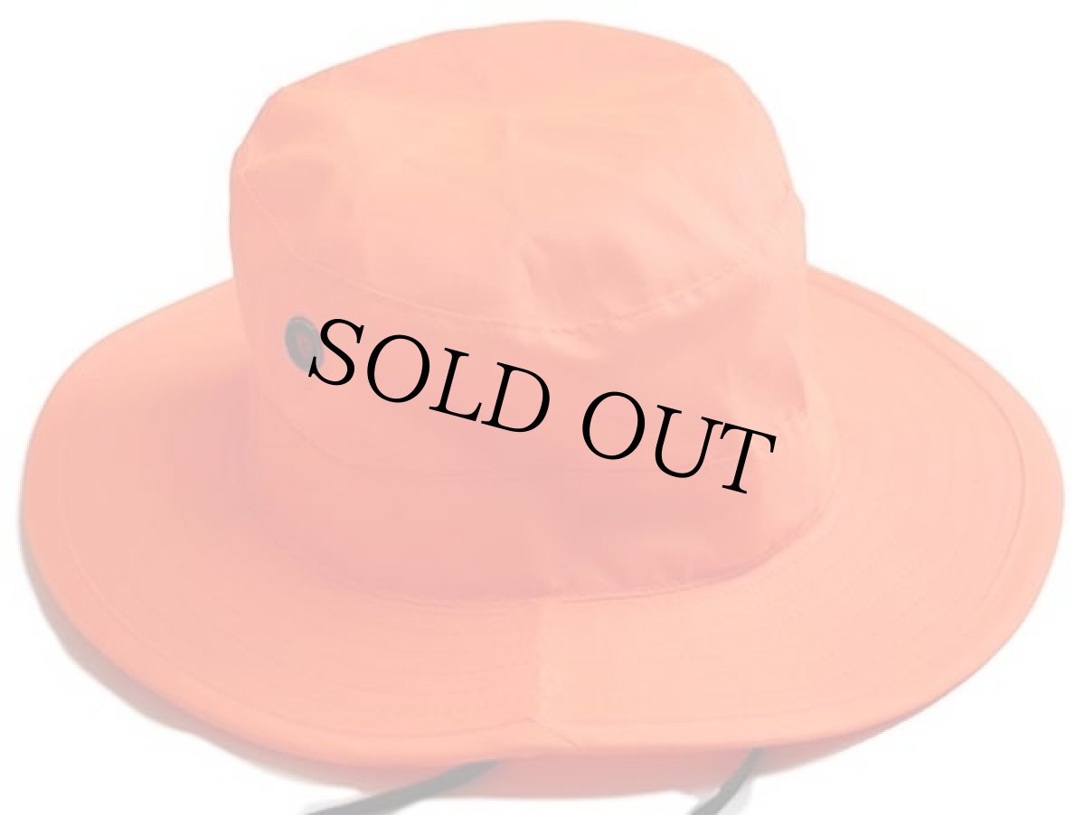 画像2: デッドストック★USA製 米軍 ナイロン サンハット 蛍光オレンジ 7 1/4 (2)