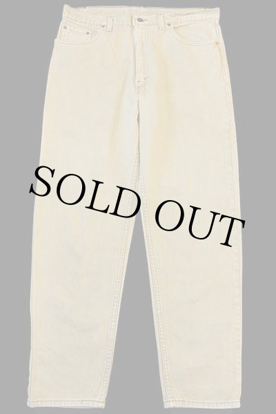 90s USA製 Levi'sリーバイス 550 カラーデニムパンツ 後染め 黄