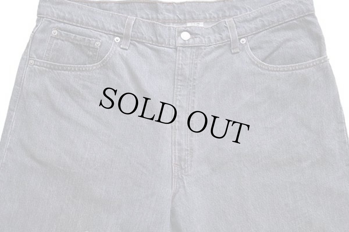 画像4: 90s USA製 Levi'sリーバイス 550 先染め グレー デニムパンツ w40 L30★93 (4)