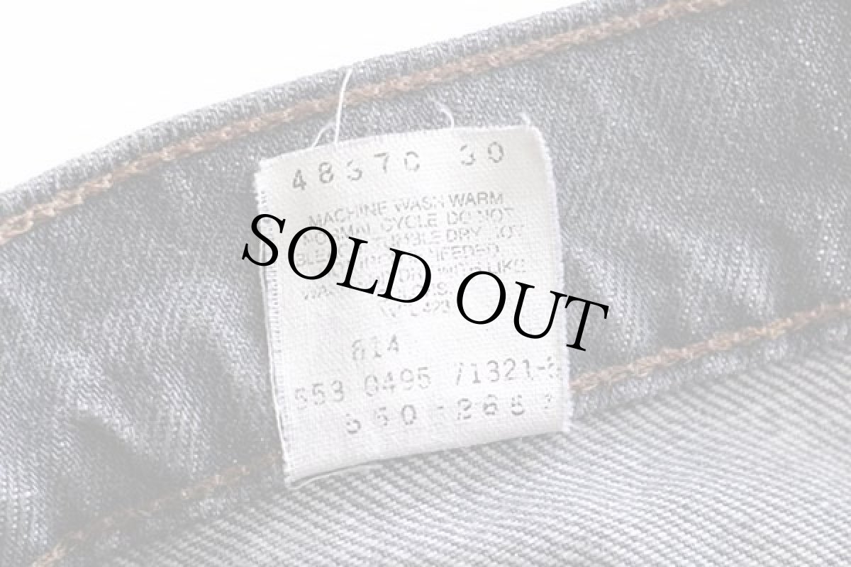 画像7: 90s USA製 Levi'sリーバイス 550 先染め グレー デニムパンツ w40 L30★93 (7)