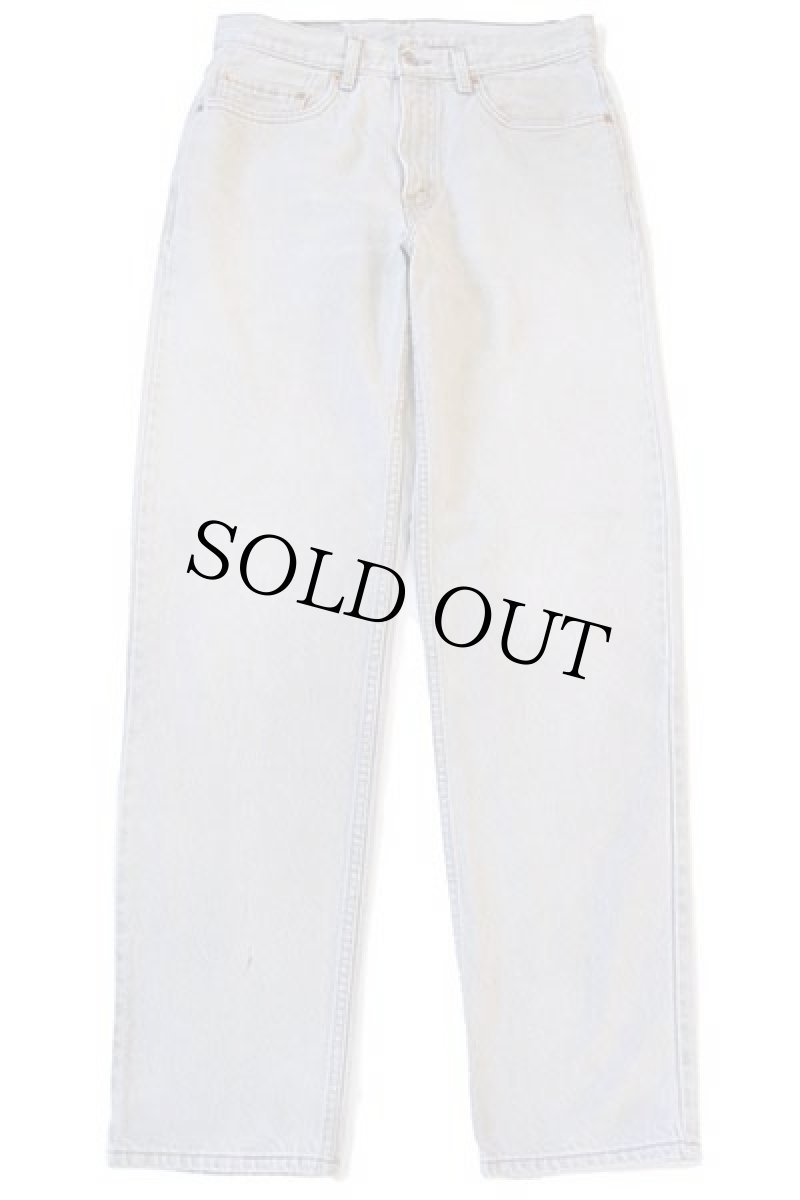 画像2: 90s USA製 Levi'sリーバイス 550 先染め カラーデニムパンツ グリーングレー w33 L34 (2)