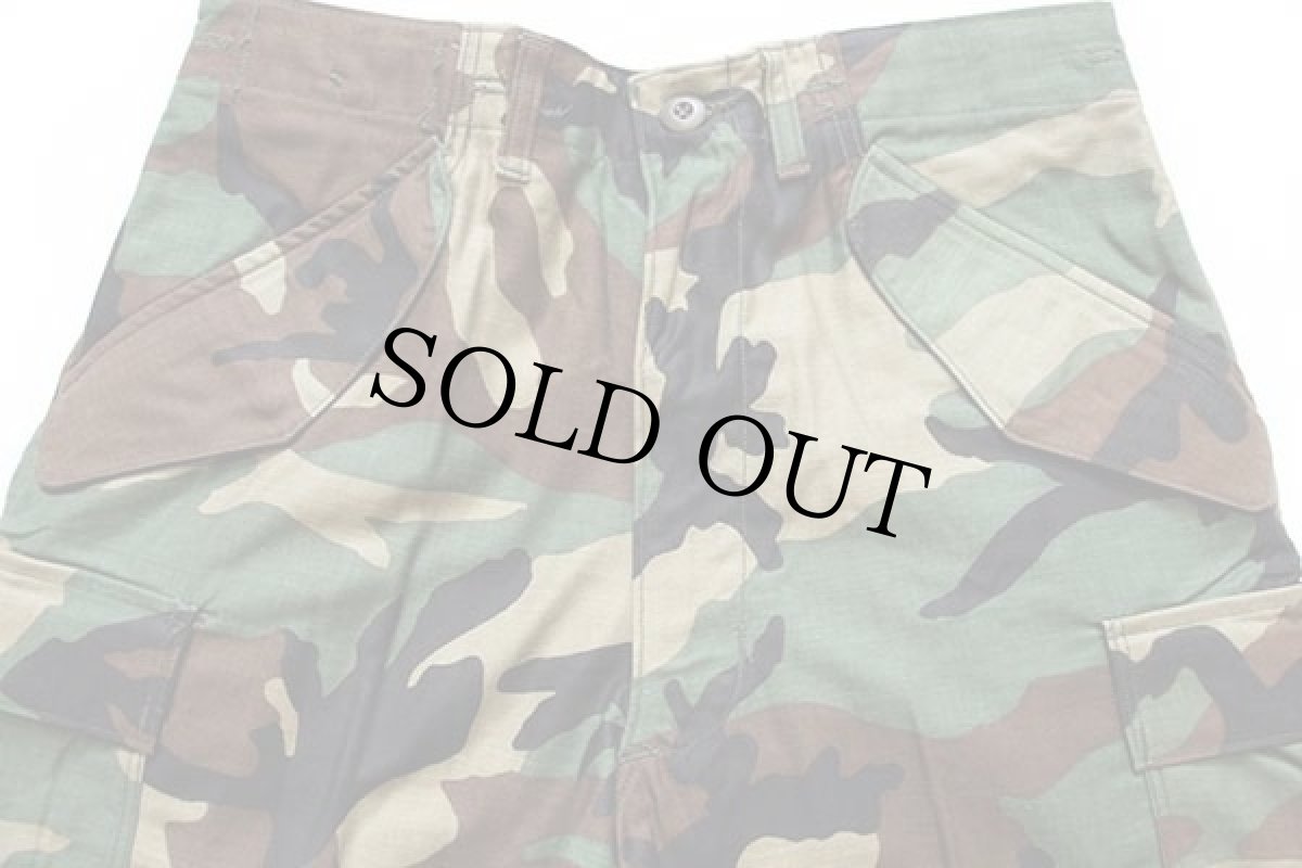 画像4: デッドストック★80s 米軍 U.S.ARMY ウッドランドカモ M-65 フィールドカーゴパンツ S-R (4)