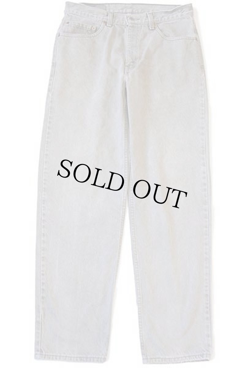 画像2: 90s USA製 Levi'sリーバイス 550 先染め カラーデニムパンツ グリーングレー w34 L32 (2)