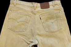 画像5: 90s USA製 Levi'sリーバイス 550 カラーデニムパンツ 後染め 黄 w38 L32 (5)