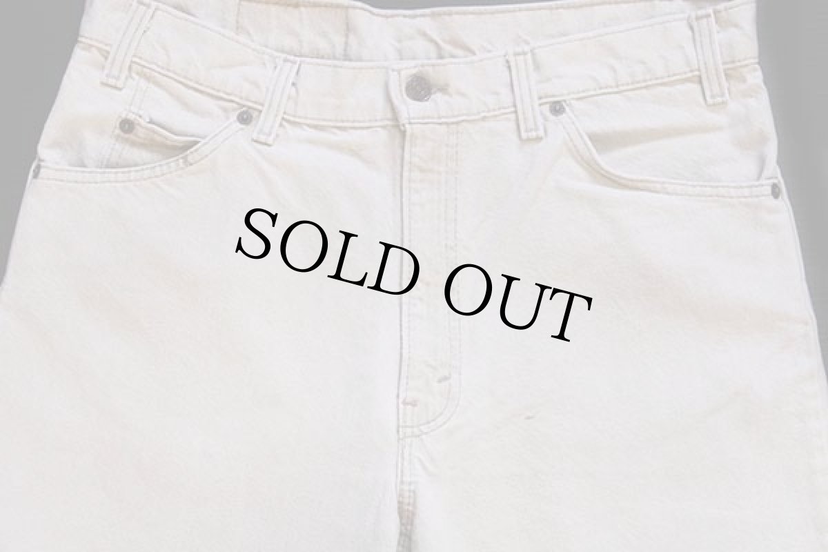 画像4: 90s USA製 Levi'sリーバイス 550 カラーデニムパンツ ベージュ w34 L32 (4)