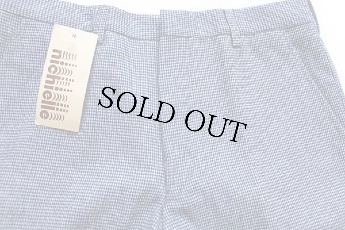 画像4: デッドストック★nichielle スラックス ツイード ウールパンツ 46 (4)