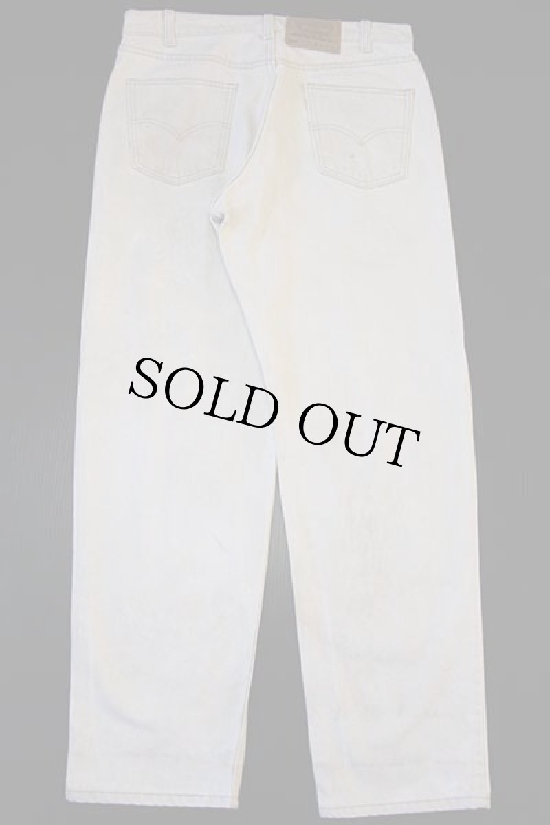 画像3: 90s USA製 Levi'sリーバイス 550 カラーデニムパンツ ベージュ w34 L30 (3)