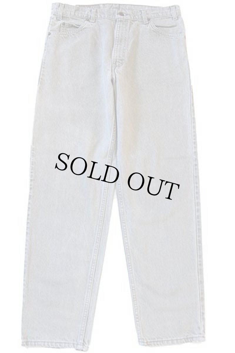 画像2: 90s USA製 Levi'sリーバイス 550 先染め カラーデニムパンツ グリーングレー w36 L32 (2)