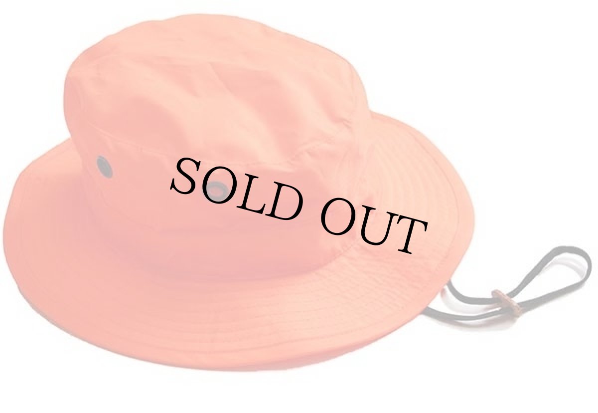 画像3: デッドストック★USA製 米軍 ナイロン サンハット 蛍光オレンジ 7 1/4 (3)