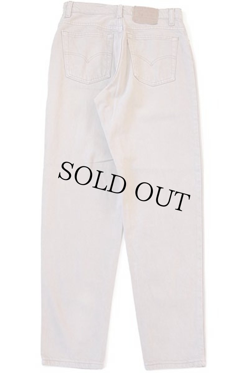 画像3: 90s USA製 Levi'sリーバイス 551 カラーデニムパンツ 後染め グレーベージュ 12 MED (3)