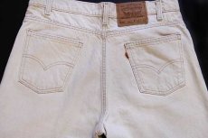 画像5: 90s USA製 Levi'sリーバイス 550 カラーデニムパンツ ベージュ w34 L32 (5)