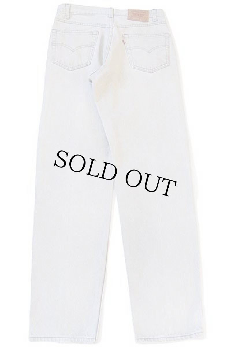 画像3: 90s USA製 Levi'sリーバイス 550 先染め カラーデニムパンツ グリーングレー w33 L34 (3)