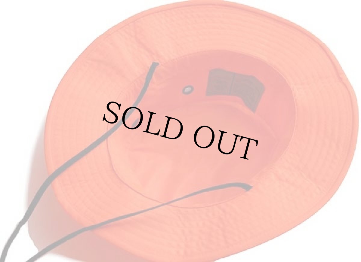 画像4: デッドストック★USA製 米軍 ナイロン サンハット 蛍光オレンジ 7 1/4 (4)