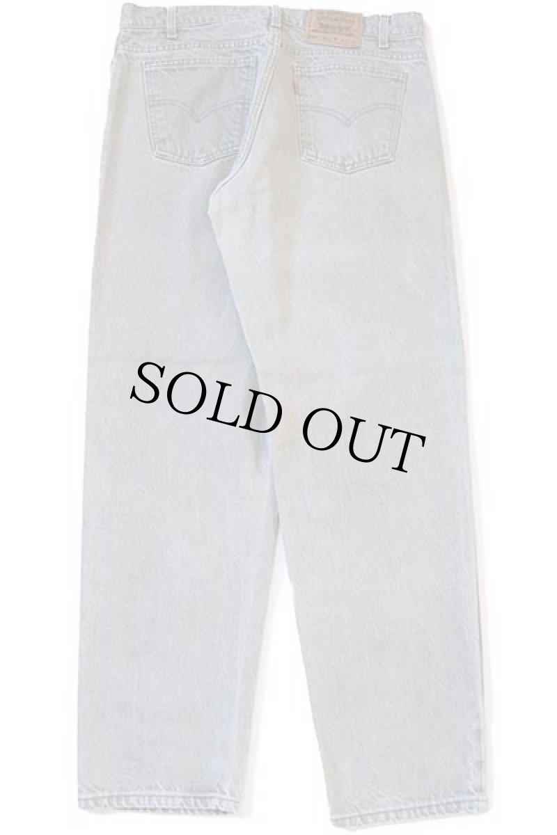 画像3: 90s USA製 Levi'sリーバイス 550 先染め カラーデニムパンツ グリーングレー w36 L32 (3)