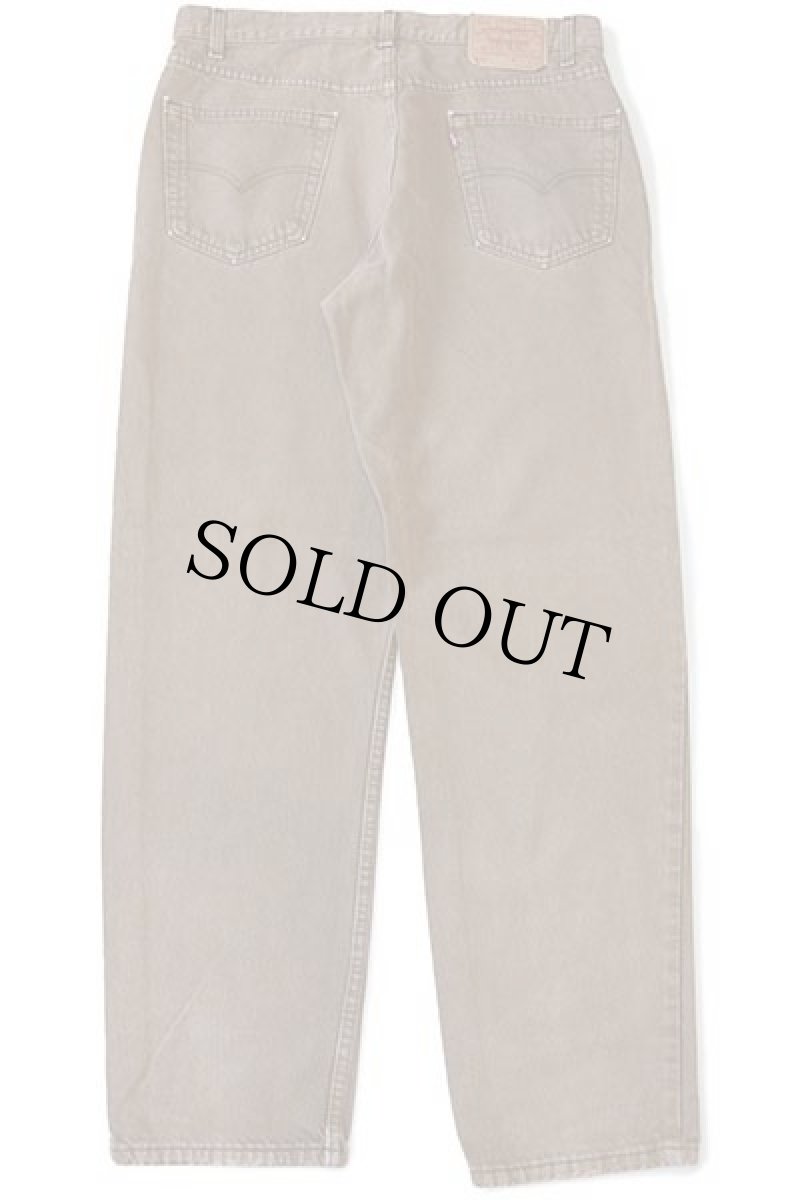 画像3: 00s USA製 Levi'sリーバイス 550 カラーデニムパンツ 後染め 茶 w36 L32 (3)