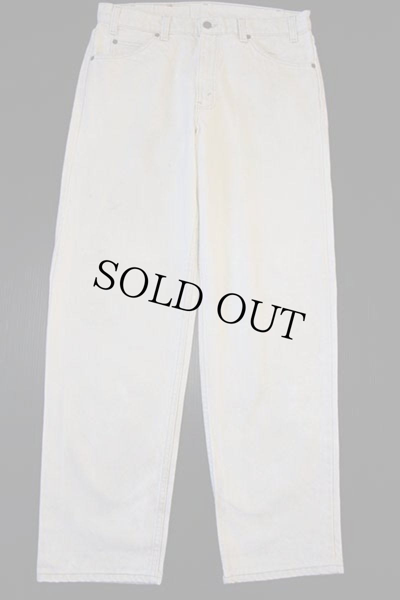 画像2: 90s USA製 Levi'sリーバイス 550 カラーデニムパンツ ベージュ w34 L30 (2)