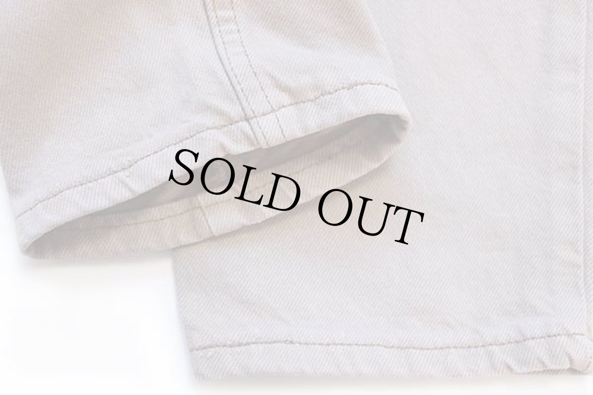 画像8: 90s USA製 Levi'sリーバイス 551 カラーデニムパンツ 後染め グレーベージュ 12 MED (8)