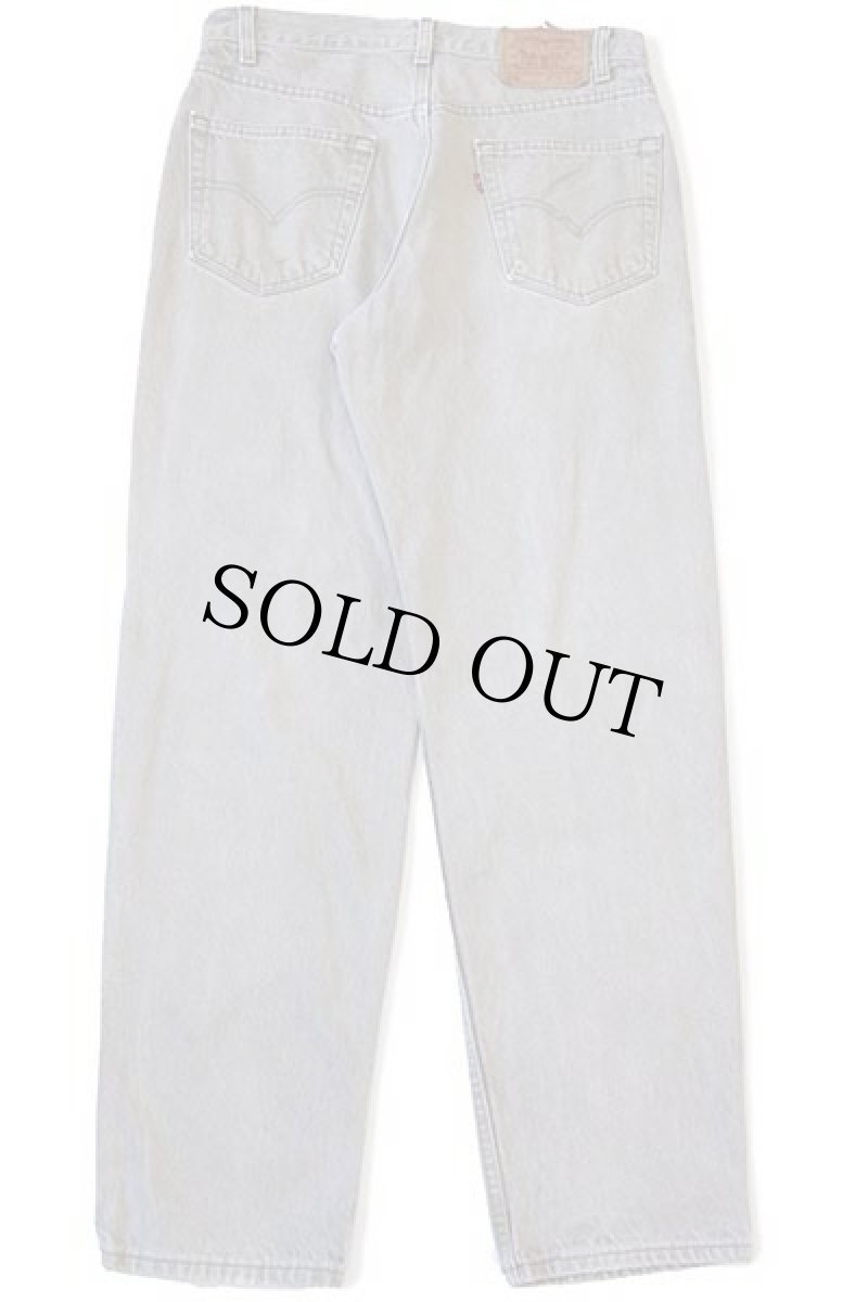 画像3: 90s USA製 Levi'sリーバイス 550 先染め カラーデニムパンツ グリーングレー w34 L32 (3)