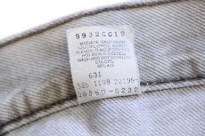 画像7: 90s USA製 Levi'sリーバイス 550 先染め カラーデニムパンツ グリーングレー w33 L34 (7)