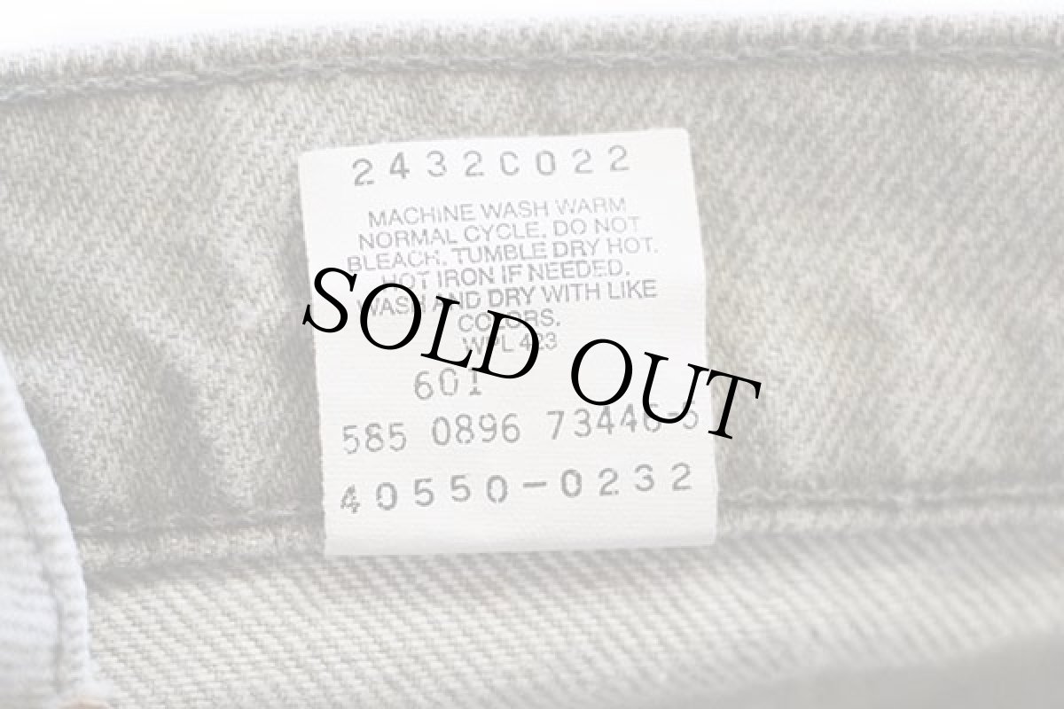 画像7: 90s USA製 Levi'sリーバイス 550 先染め カラーデニムパンツ グリーングレー w36 L32 (7)