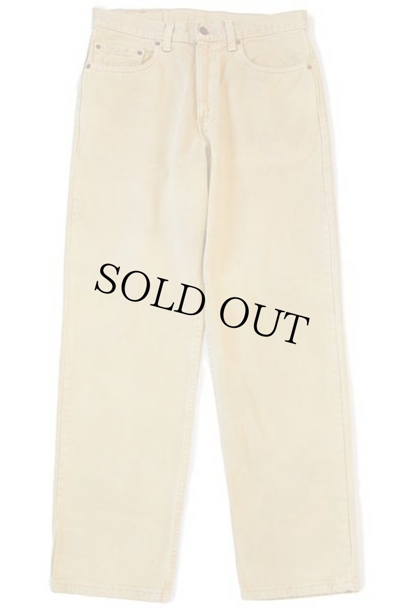 画像2: 90s USA製 Levi'sリーバイス 550 カラーデニムパンツ 後染め 黄 w33 L30 (2)