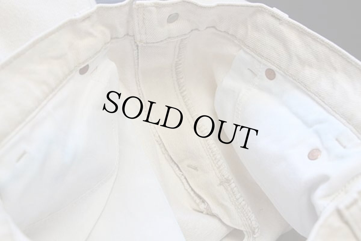 画像8: 90s USA製 Levi'sリーバイス 550 カラーデニムパンツ ベージュ w34 L30 (8)