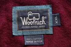 画像4: 90s USA製 Woolrichウールリッチ クレイジーパターン ボタンダウン コットン シャモアクロスシャツ XXL★特大 (4)