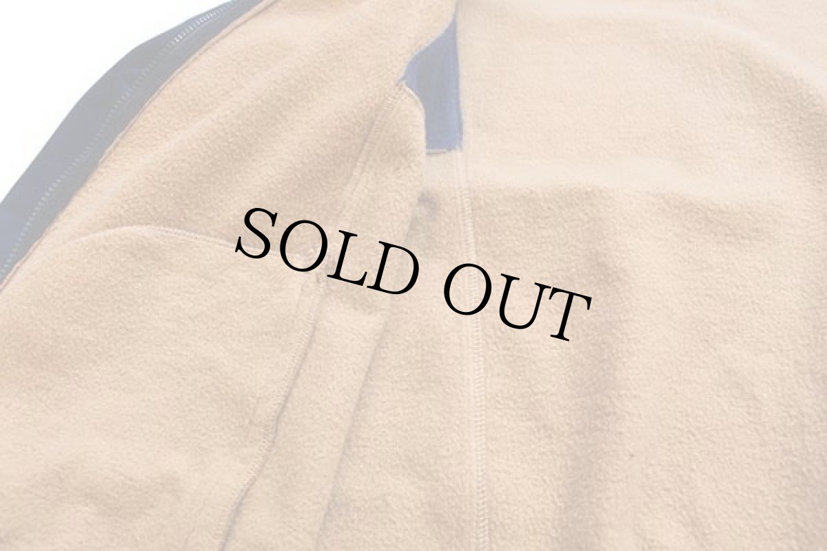 画像6: 70s フランス製 adidasアディダス VENTEX スタンドカラー トレフォイル フェルトプリント トラックジャケット 薄茶×紺★ジャージ (6)