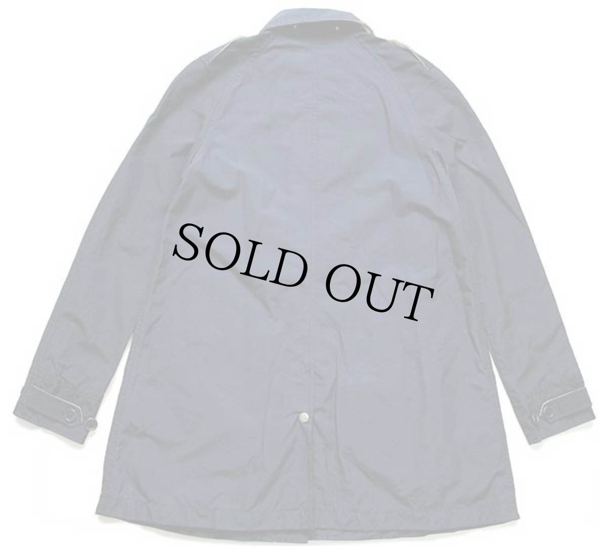 画像2: WOOLRICH JOHN RICH&BROS. ウールリッチ チンスト付き 60/40 ステンカラーコート 紺 M (2)