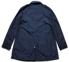 画像2: WOOLRICH JOHN RICH&BROS. ウールリッチ チンスト付き 60/40 ステンカラーコート 紺 M (2)