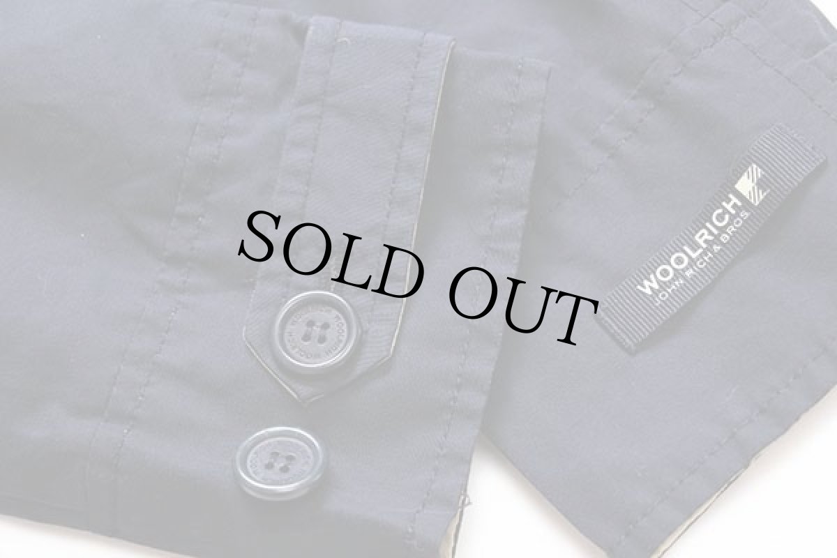 画像6: WOOLRICH JOHN RICH&BROS. ウールリッチ チンスト付き 60/40 ステンカラーコート 紺 M (6)