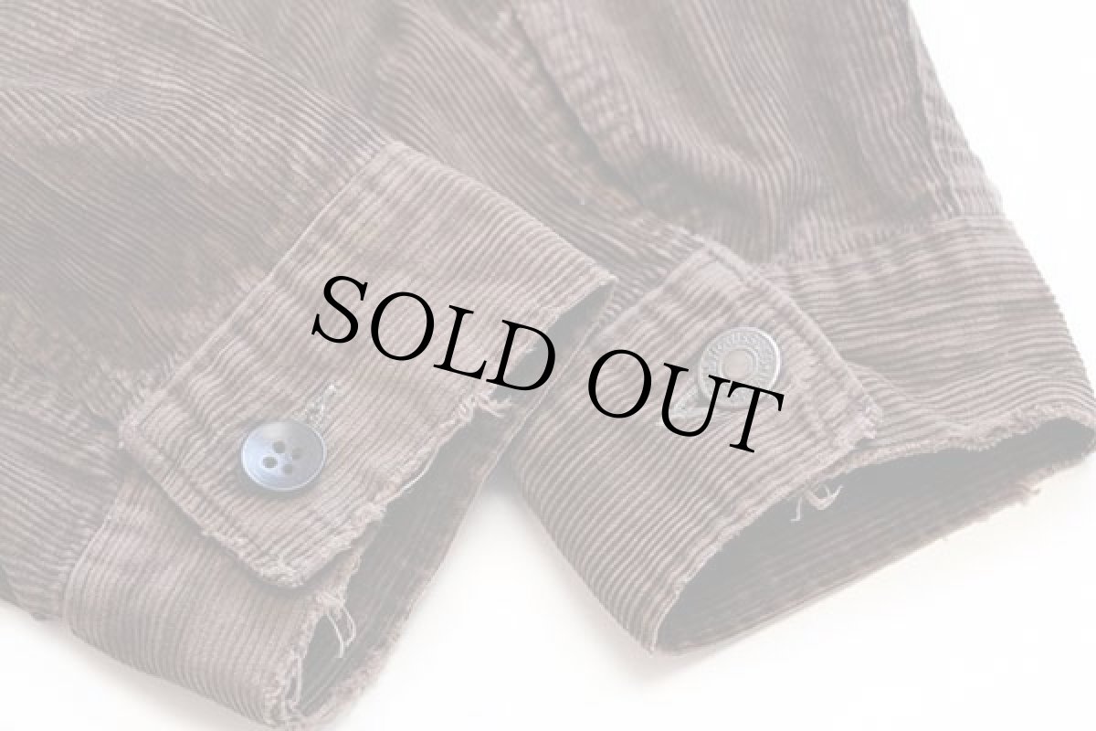 画像6: 70s LEVI'Sリーバイス BIGE コーデュロイジャケット ボロ 焦げ茶 (6)