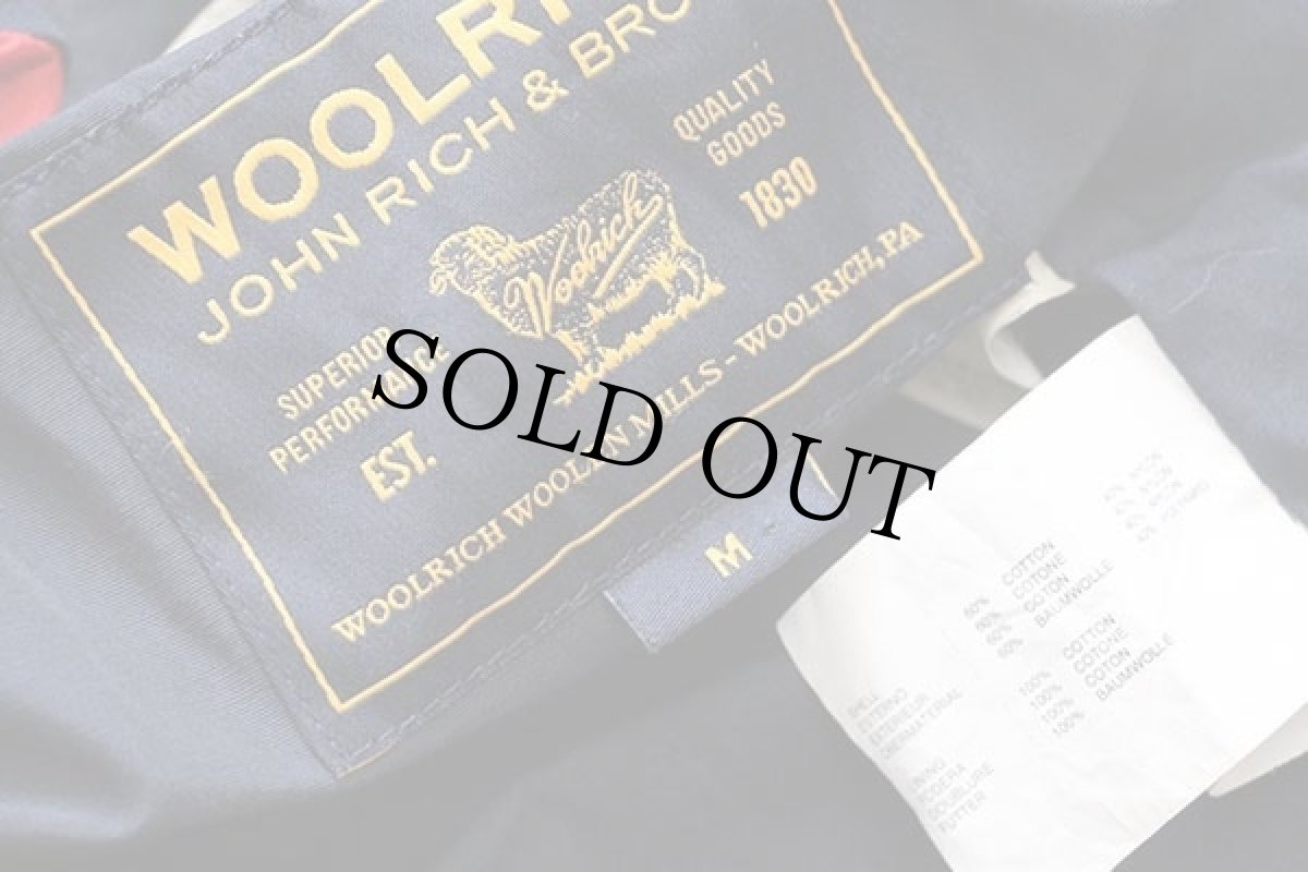 画像4: WOOLRICH JOHN RICH&BROS. ウールリッチ チンスト付き 60/40 ステンカラーコート 紺 M (4)